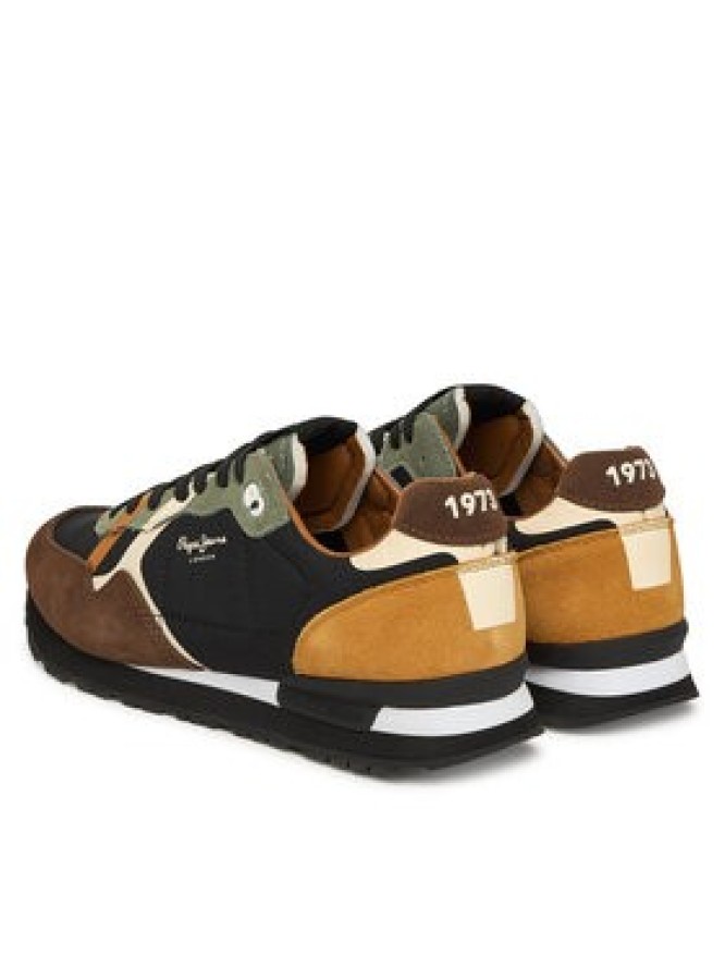 Pepe Jeans Sneakersy Brit Prints M PMS400002 Brązowy