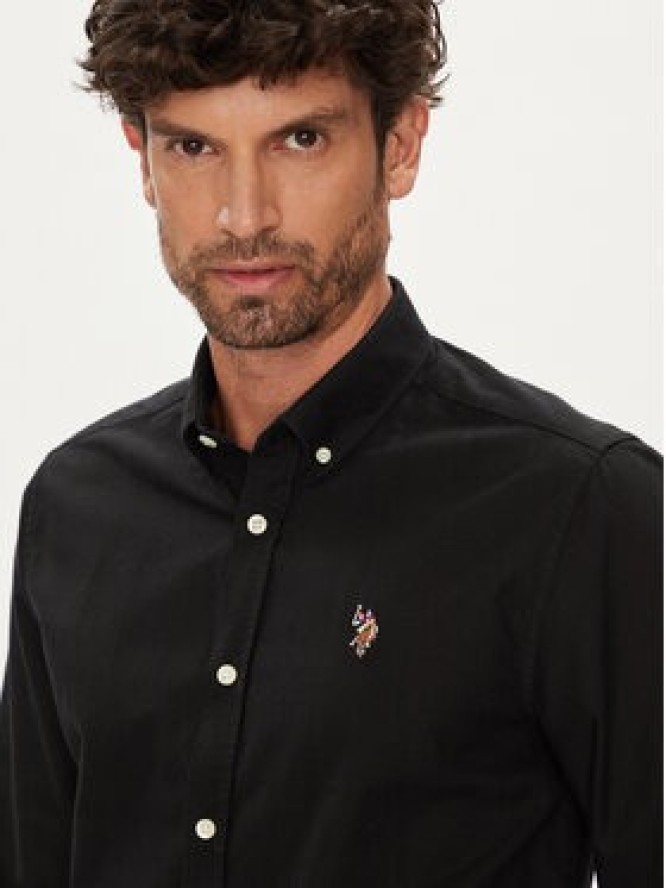 U.S. Polo Assn. Koszula MUP3247 Czarny Slim Fit