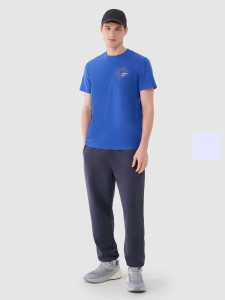 4F Spodnie dresowe joggery męskie - szare XXL