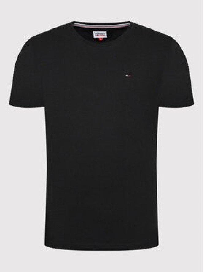 Tommy Jeans T-Shirt DM0DM04411 Czarny Slim Fit