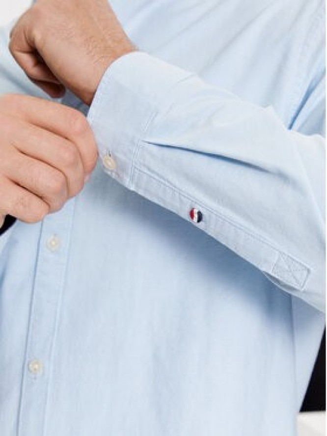 Tommy Jeans Koszula Classic Oxford DM0DM15408 Błękitny Classic Fit