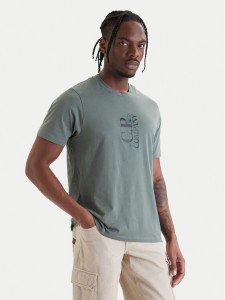 C.P. Company T-Shirt 20CMTS084A005100W Zielony Regular Fit