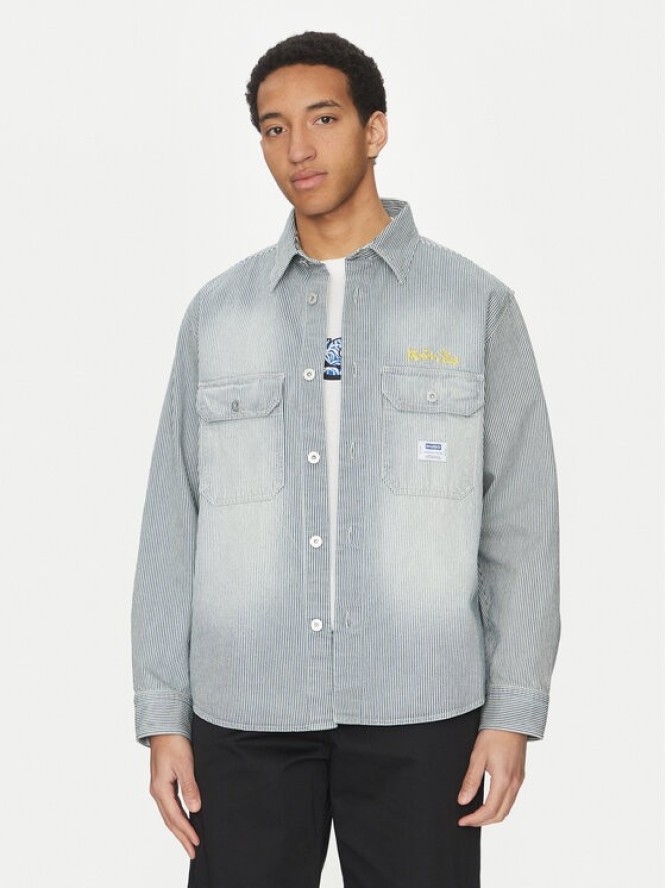 HUGO Koszula jeansowa Ebolt 50539045 Niebieski Oversize