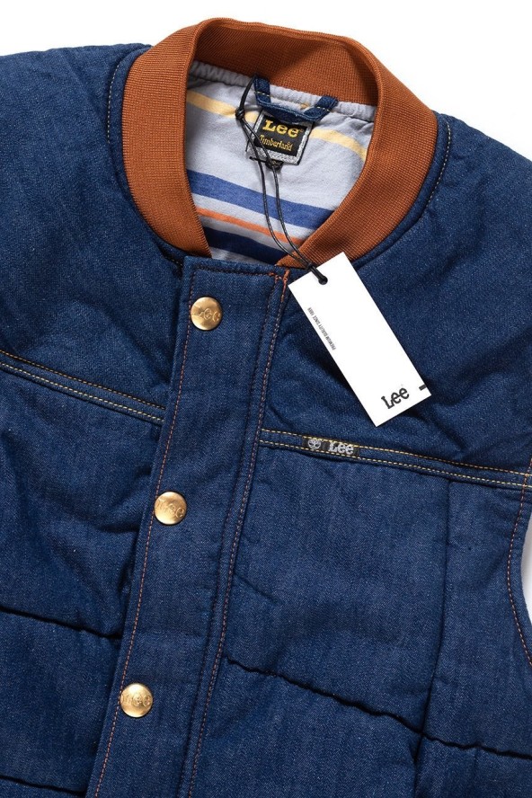 MĘSKI BEZRĘKAWNIK LEE PADDED VEST RINSE L87MGT36 112122932