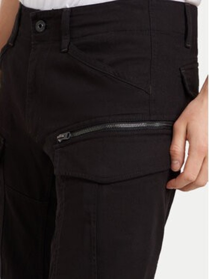 G-Star Raw Spodnie materiałowe Zip Cargo 3D D25665-D846 Czarny Tapered Fit