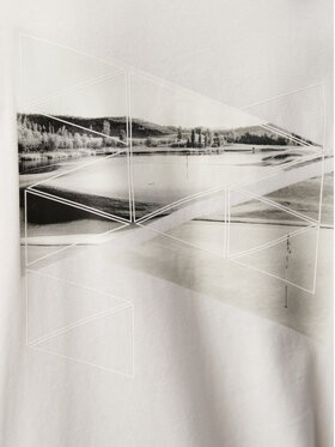 BOSS T-Shirt TS_Network Photo 50564740 Biały Regular Fit