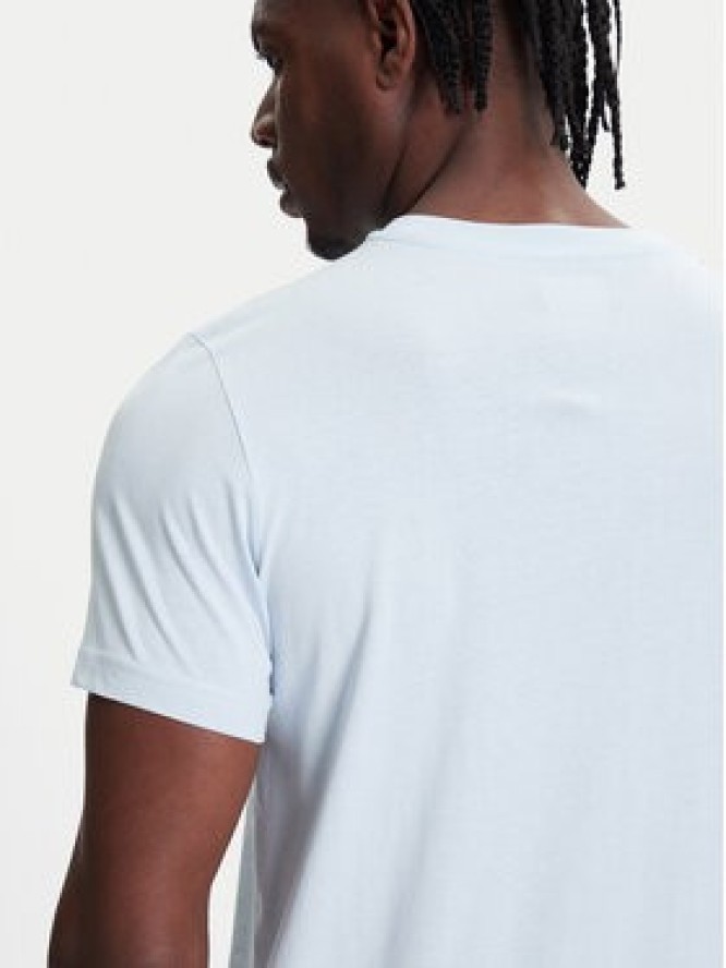 Kappa T-Shirt Logo Korpo Cafers 304J150 Błękitny Slim Fit