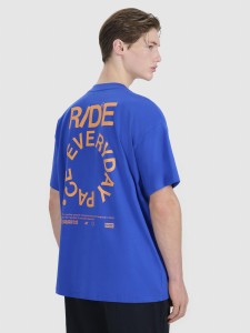 T-shirt oversize z nadrukiem męski 4F 4FWSS25TTSHM1979