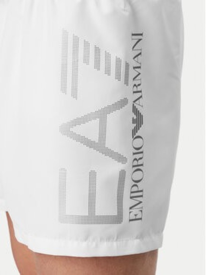EA7 Emporio Armani Szorty kąpielowe 7M002001 AF14497 M0076 Biały Regular Fit