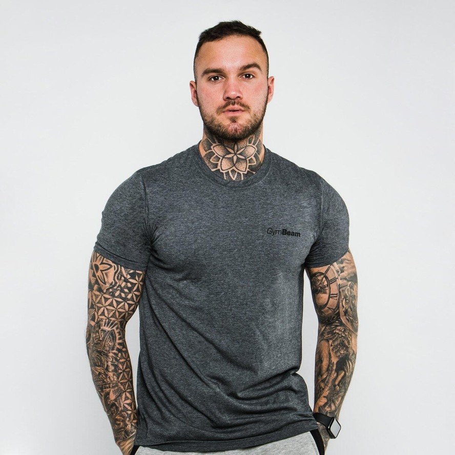 Koszulka męska fitness z krótkim rękawem Basic