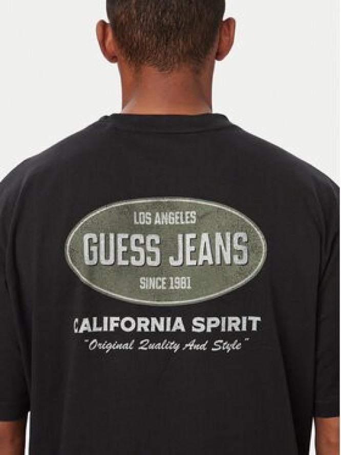 Guess T-Shirt M6YI16 K3947 Czarny Regular Fit