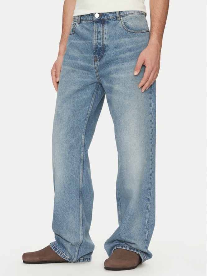 AMI Paris Jeansy HTR450.DE0046 Niebieski Large Fit