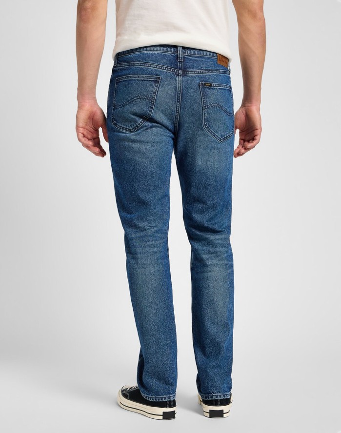 LEE MĘSKIE SPODNIE JEANSOWE WEST BLUE ABYSS 112355827 L70W008561
