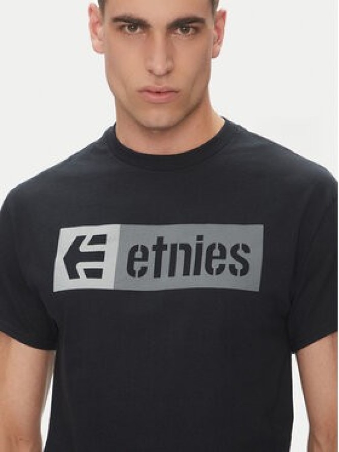 Etnies T-Shirt New Box 4130002282 Czarny Regular Fit