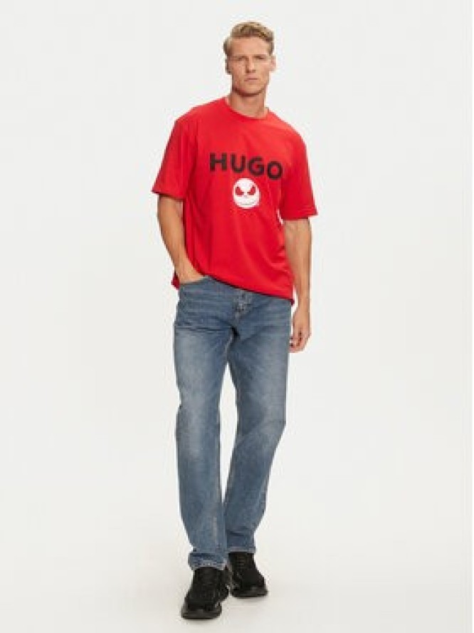 HUGO T-Shirt 50537986 Czerwony Regular Fit
