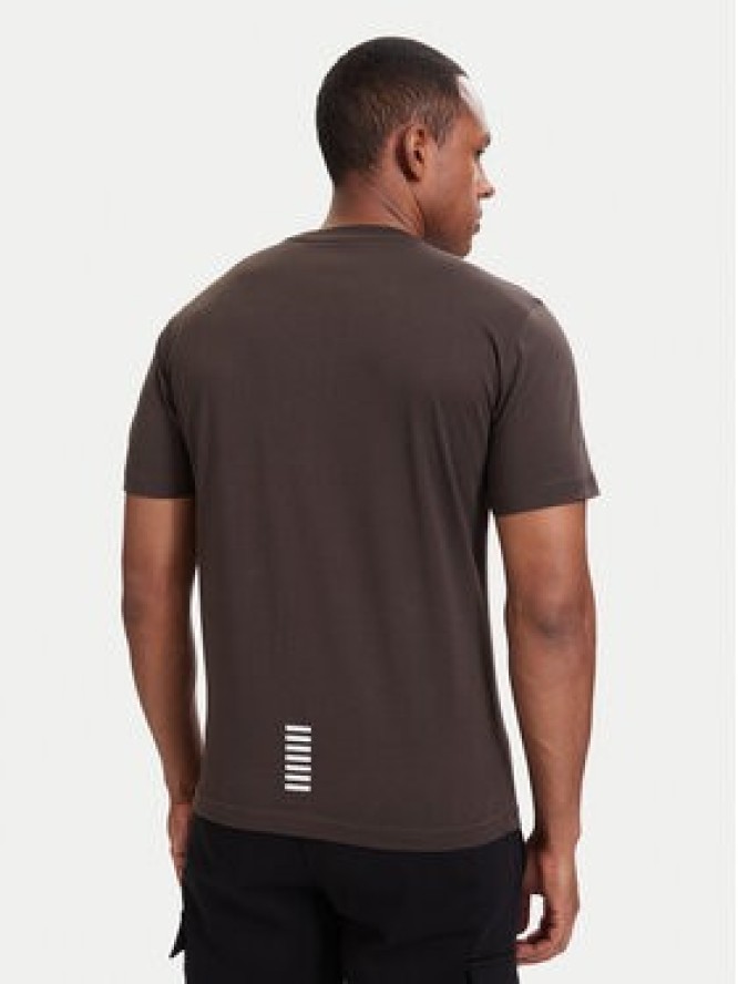 EA7 Emporio Armani T-Shirt 8NPT25 PJVPZ U6027 Brązowy Regular Fit