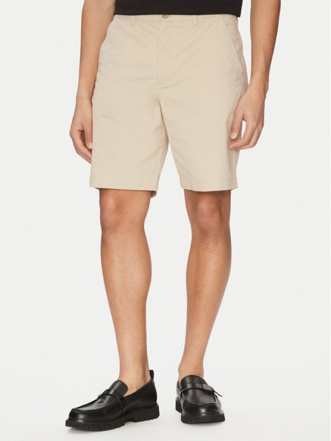 Calvin Klein Jeans Szorty materiałowe LV040EM618 Beżowy Regular Fit