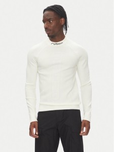 Tommy Hilfiger Longsleeve F1 Movie MW0MW41383 Biały Slim Fit