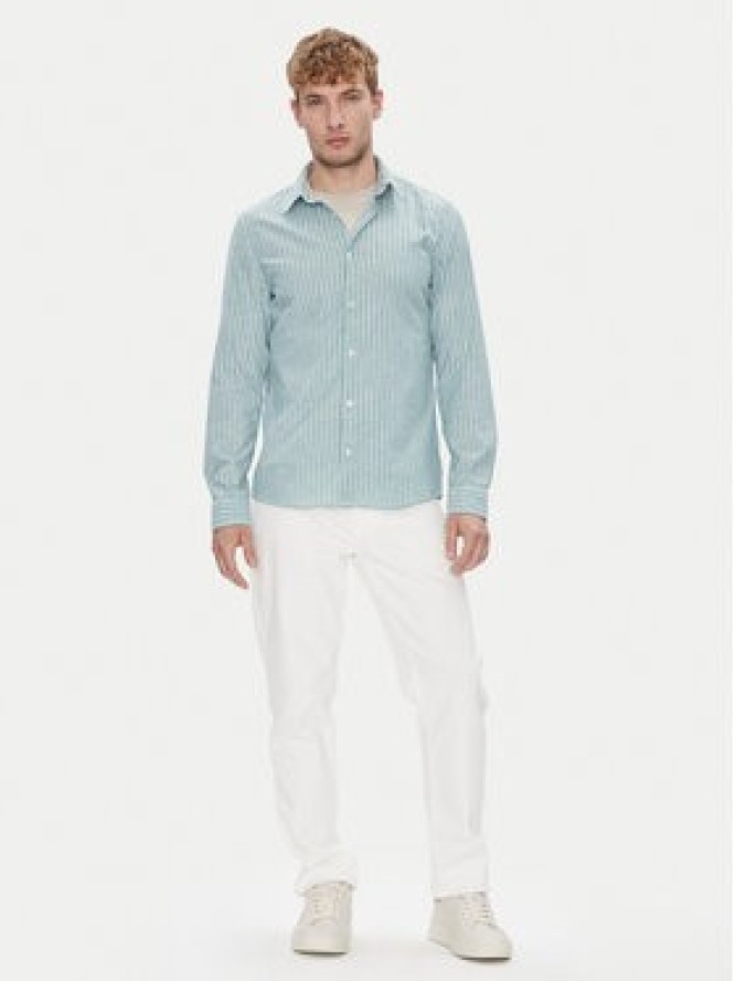 Marc O'Polo Koszula 526 7210 42358 Zielony Slim Fit