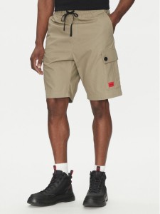 HUGO Szorty materiałowe Garlio 50510594 Brązowy Regular Fit