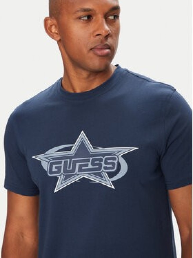Guess T-Shirt Z5YI02 I3Z14 Granatowy Regular Fit