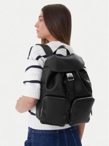 Calvin Klein Plecak Webbing Strap Flap LV04F3590G Czarny