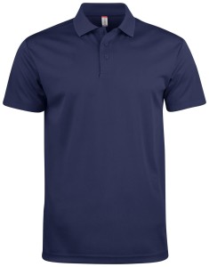 clique Basic Active Polo z poliestru – dark navy