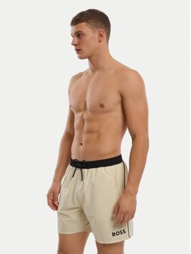 BOSS Szorty kąpielowe Starfish 50514429 Beżowy Regular Fit