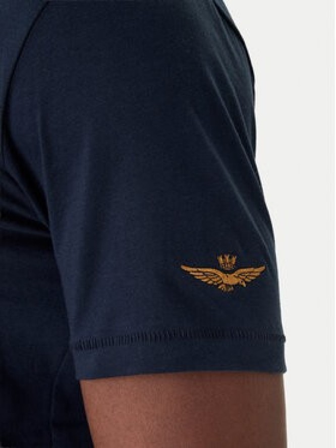 Aeronautica Militare T-Shirt 261TS2538UJ00727 Granatowy Regular Fit