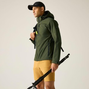 Męska wodoodporna kurtka softshell Arana z kapturem