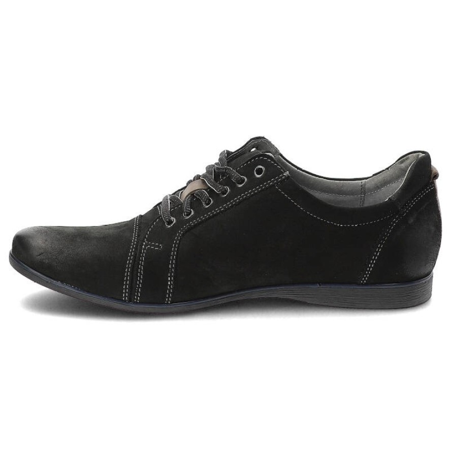 Czarne Półbuty Avanti Stylowe Obuwie Męskie