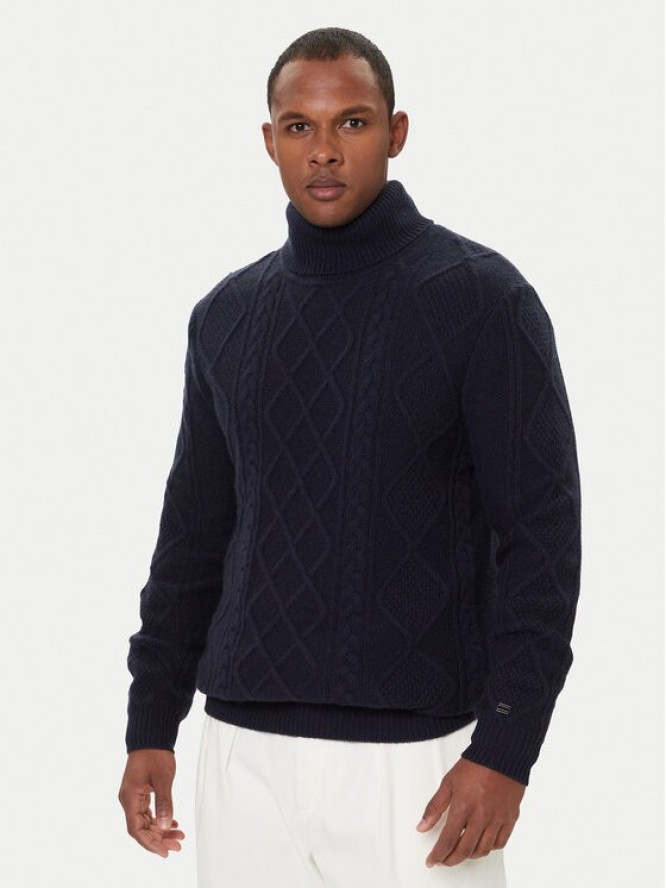 Tommy Hilfiger Golf MW0MW40914 Granatowy Regular Fit