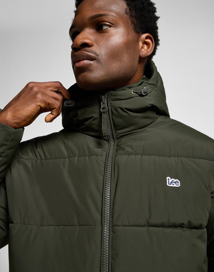 MĘSKA KURTKA PUCHOWA LEE PUFFER JACKET OLIVE NIGHT 112355678