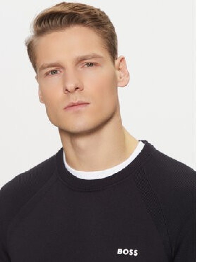 BOSS Sweter Perform-X_Cn 50498519 Granatowy Regular Fit