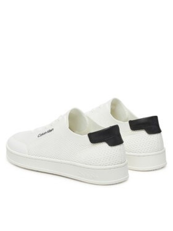 Calvin Klein Sneakersy Low Top Lace Up Knit HM0HM01726 Biały