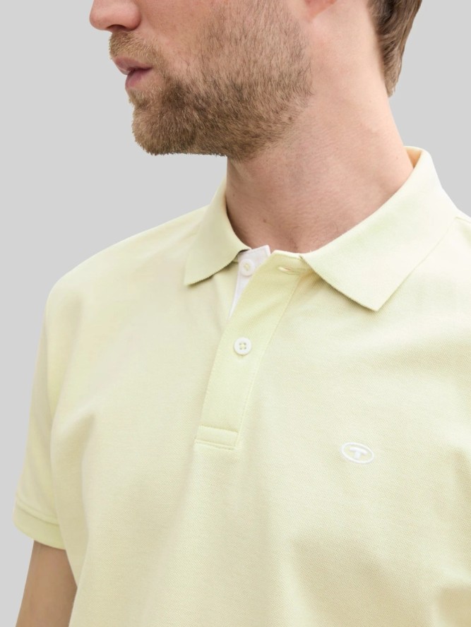 Męska Koszulka Polo Tom Tailor Basic Polo Lime Cream Green 1031006 29078