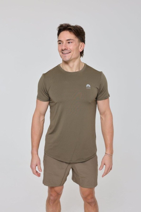 Męski T-shirt Elite Gym Khaki