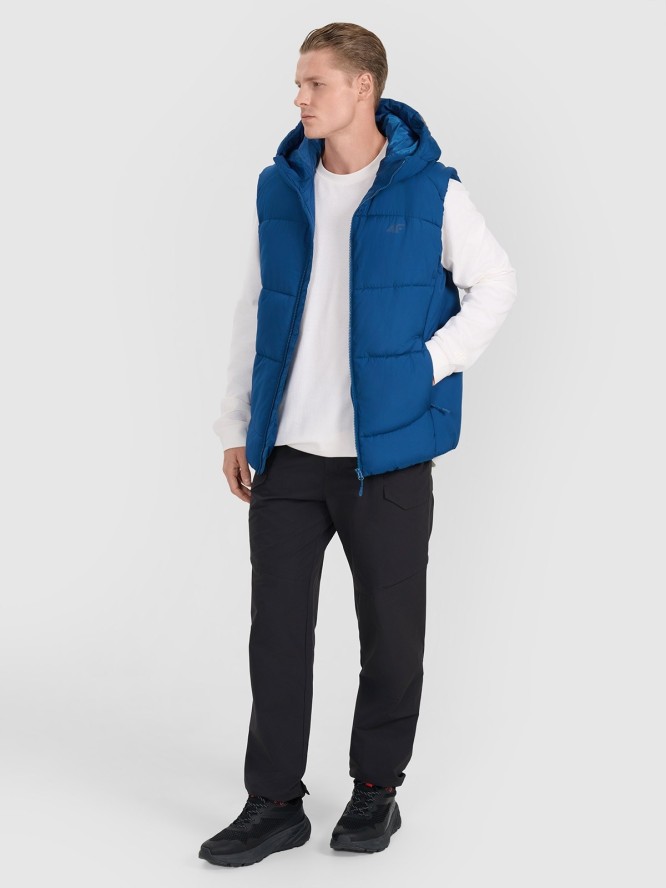 4F Bezrękawnik puchowy z wypełnieniem syntetycznym męski - granatowy XL