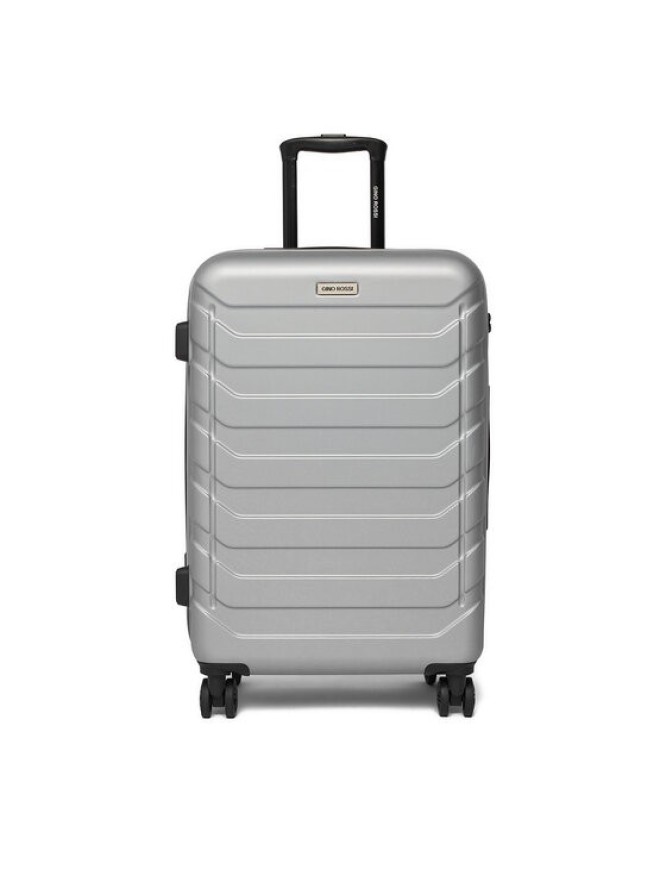 GINO ROSSI Walizka średnia C-GIN-M-003-05-SILVER Srebrny