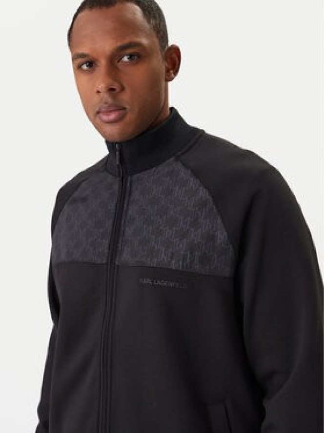KARL LAGERFELD Bluza 705000 561902 Czarny Regular Fit