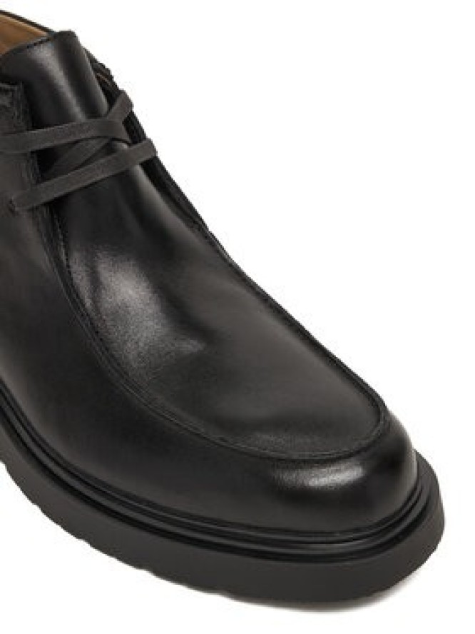 Calvin Klein Trzewiki Combat Apron Mid Boot Lth YM0YM01445 Czarny