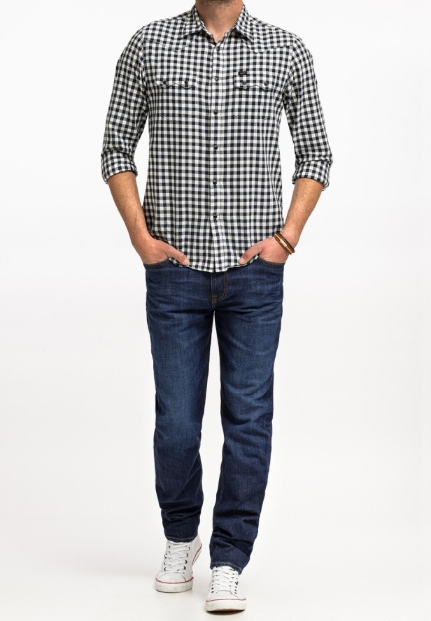 LEE AUSTIN MĘSKIE SPODNIE JEANSOWE JEANSY DŻINSY WORN FOAM L733KNIF 112119925