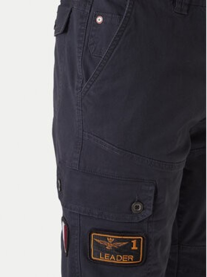 Aeronautica Militare Spodnie materiałowe 252PA1688UCT03399 Granatowy Regular Fit