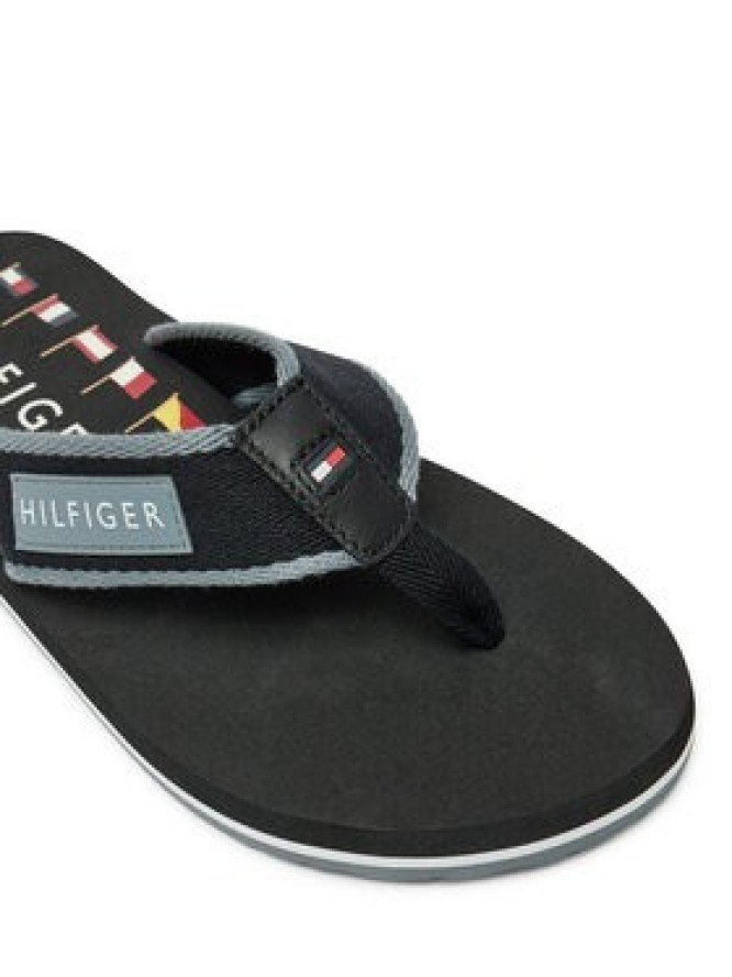 Tommy Hilfiger Japonki Patch Hilfiger Beach Sandal FM0FM05435 Czarny