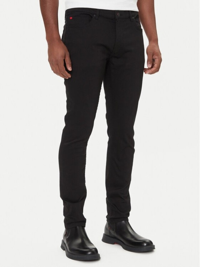 HUGO Jeansy 50547253 Czarny Extra Slim Fit