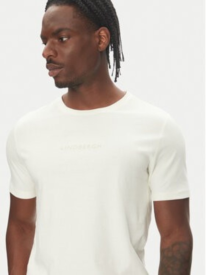 Lindbergh T-Shirt 30-400200 Écru Relaxed Fit
