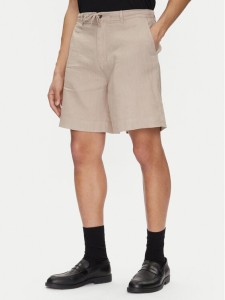 Selected Homme Szorty materiałowe 16097541 Beżowy Loose Fit