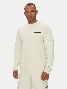 EA7 Emporio Armani Bluza 7M000324 AF12660 U1112 Écru Regular Fit