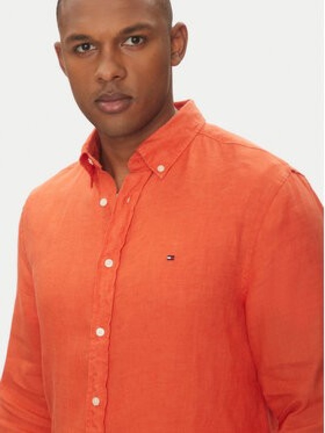 Tommy Hilfiger Koszula MW0MW34602 Pomarańczowy Regular Fit