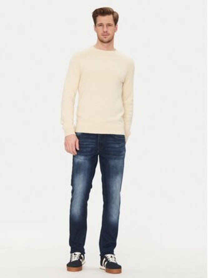 Blend Sweter 20717701 Beżowy Regular Fit